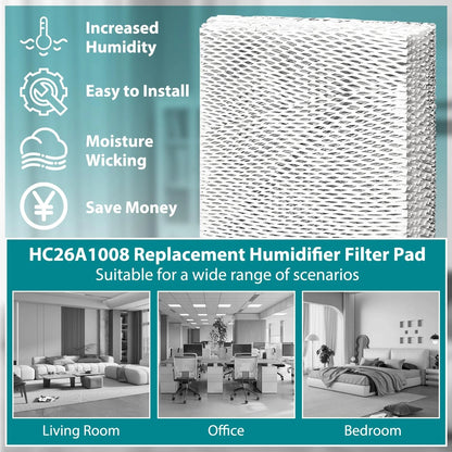 HASMX 1-Pack Replacement Humidifier Filter Pad for 10" x 13" x 1-5/8"