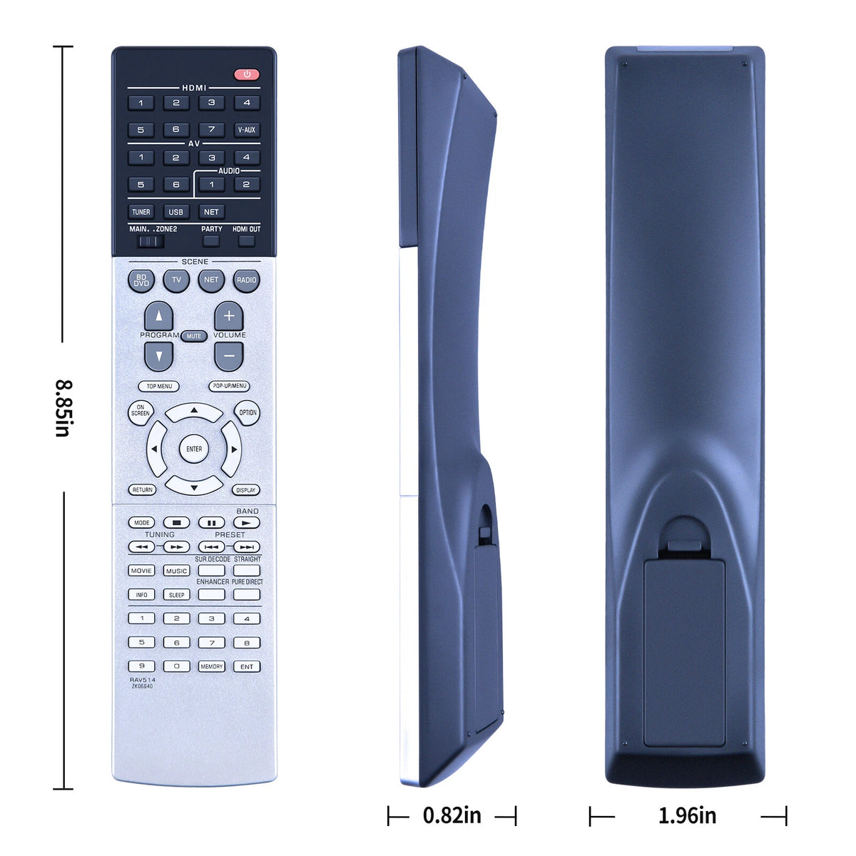 RAV514 ZK066400 Remote Control For Yamaha AV Receiver RX-A840 RX-A840BL