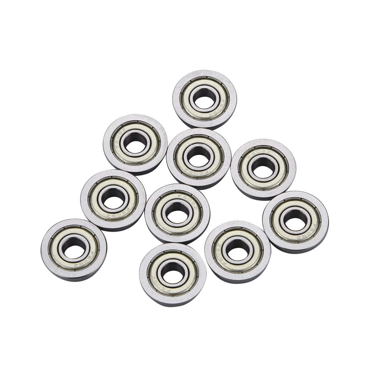 10x Metric Flanged Bearing Flange Ball Bearing F608ZZ 8*22*7mm Flange Bearing
