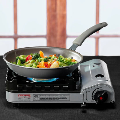 Chef Master 15,000 BTU Output Portable Butane Camping Stove, Double StoveOnly