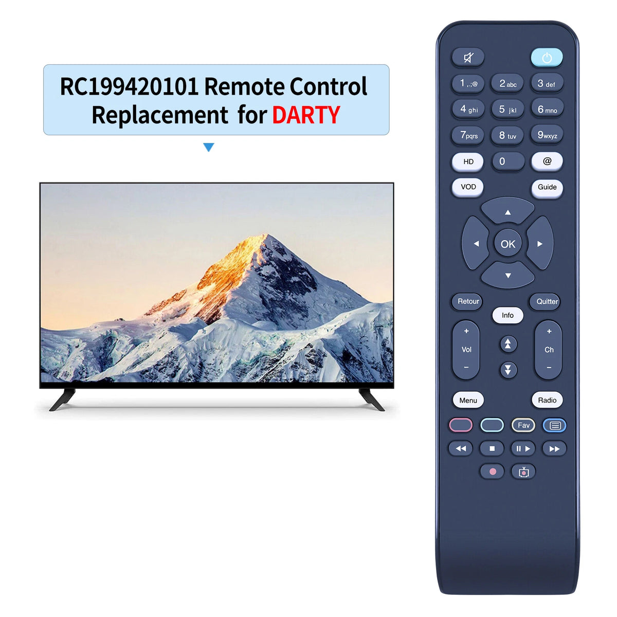 RC1994201/01 For Darty Replacement Remote Control
