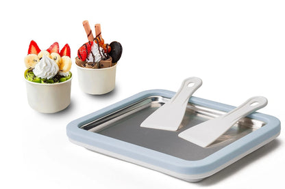 JoyMech Ice Cream Roll Maker Rolled Machine, Sky Blue, Blue