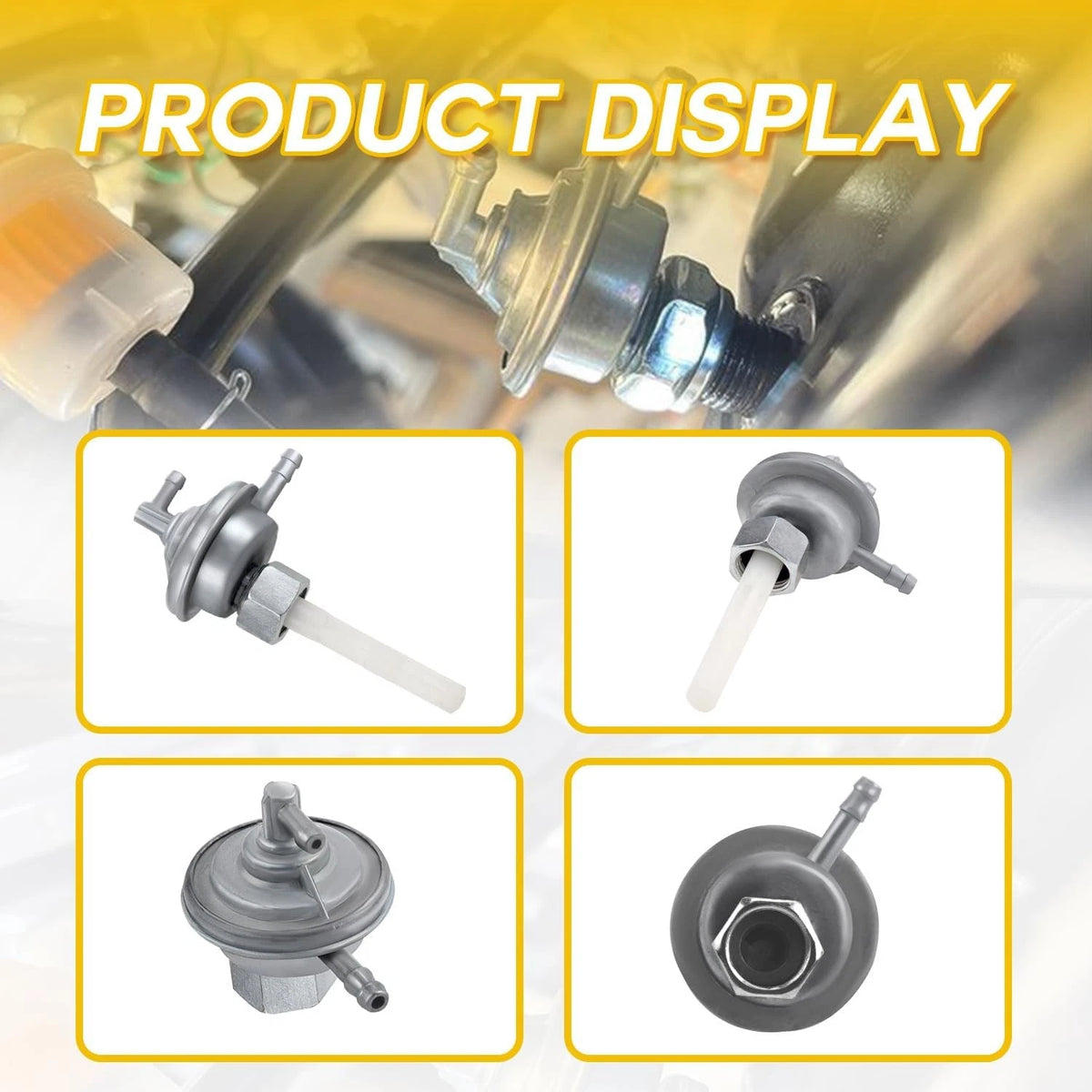 HIAORS Gas Fuel Switch Pump Valve Petcock for GY6 50cc 139QMB Twister 150cc...