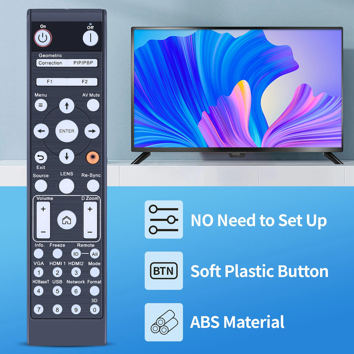 Remote Control For Optoma Projector EL500H EH500U GT1090HDR UHZ65LV ZU720T