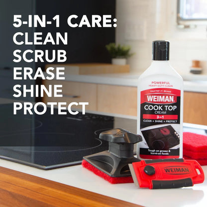 Weiman Glass & Ceramic Cooktop, Stove Top & Oven Cleaner 20 Ounce (Pack of 1)