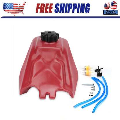 Fuel Tank Gas Tank for 1985-1986 Honda TRX125 Fourtrax 125 Plastic Red