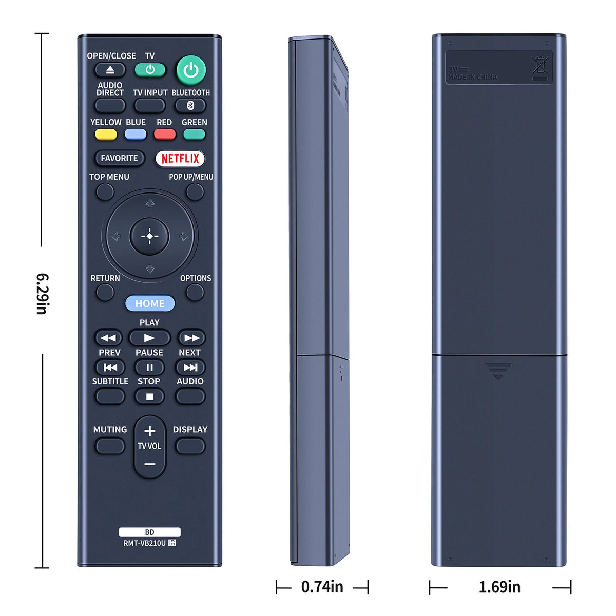 RMT-VB210U Remote Control For Sony UHP-H1 UBP-X700