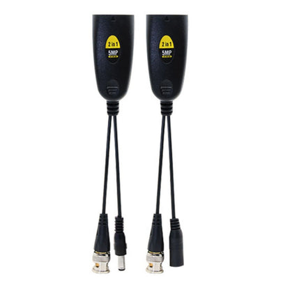 Anti-Interference BNC To POE Adapter Balun Connector For Surveillance