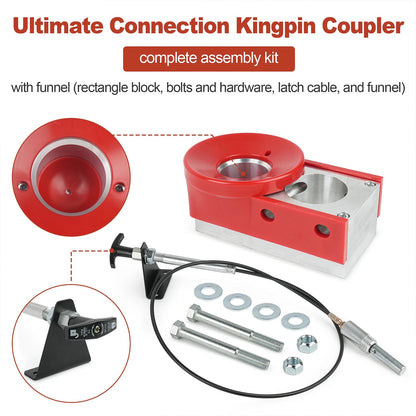 Ultimate 5th Wheel Connection Kingpin Coupler Block for Andersen Hitches