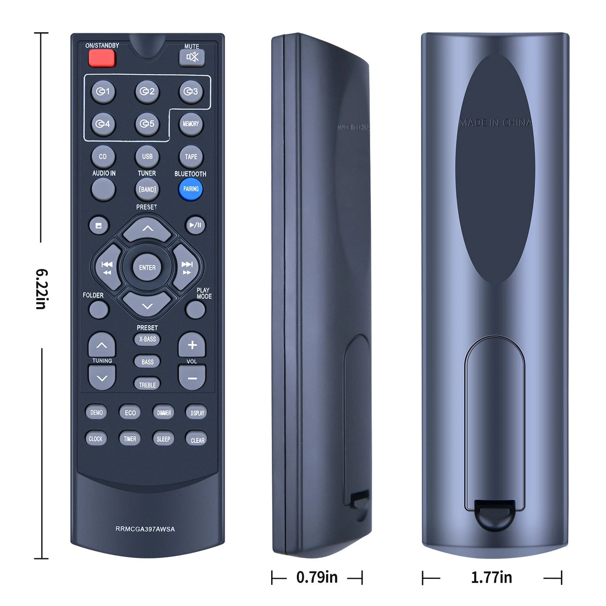 RRMCGA397AWSA Remote Control For Sharp Speaker System CD-BH950