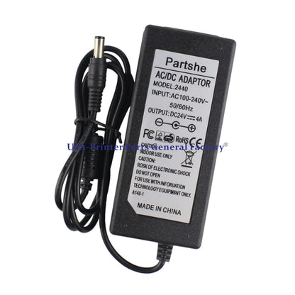 24V 3A Adapter Power Supply 6.0*3.0mm For Zebra ZD410 ZD420 ZD620 ZD500 ZD510