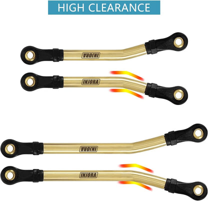 INJORA Brass High Clearance Links Set for TRX4M Bronco Defender 1/18 RC...