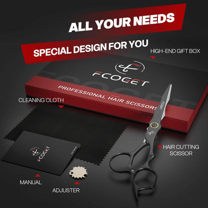 Professional Barber Hair Cutting Scissors Shears Right Hand - 6.8" HIGH-END...