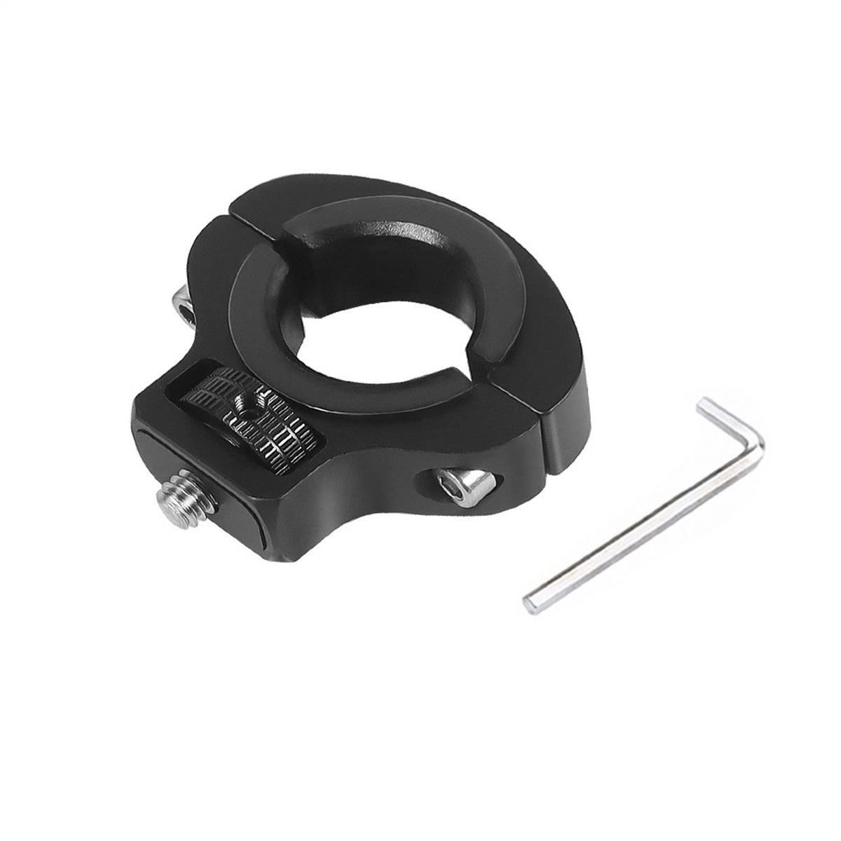 Black 1/4 Screw Bike Clip For Action Camera Mobile Phone Motorcycle Holder
