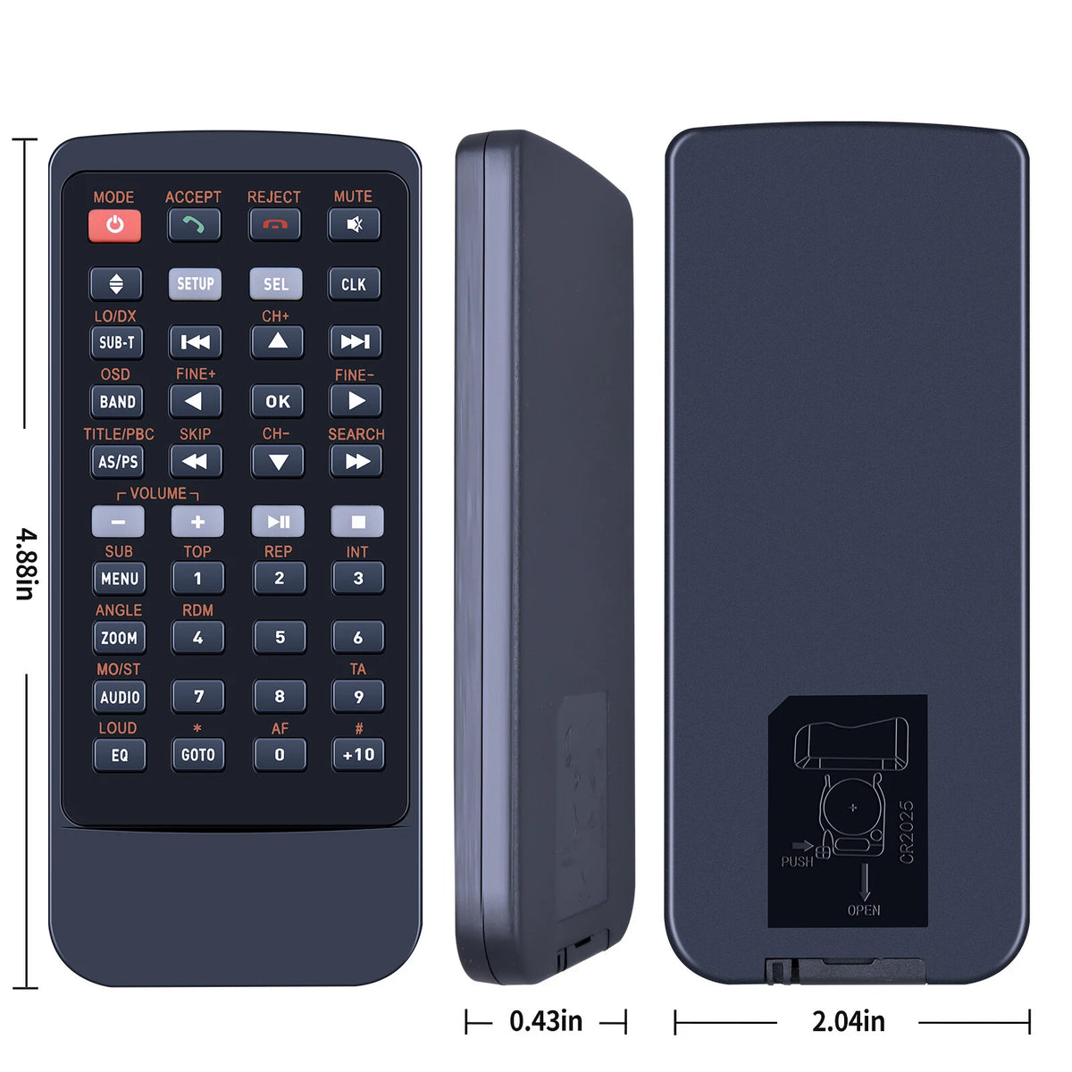 For Dual Wireless Remote DV637, DV605, DV705, DV615B, DV635MB, DV737MB, DV695MB