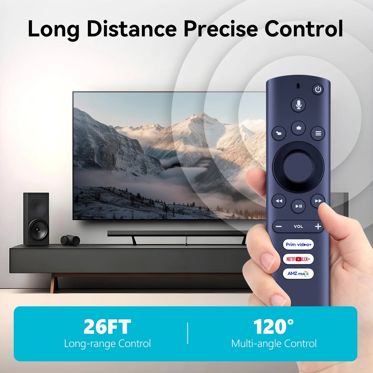Voice Remote Control For Element Westinghouse Fire TV EL4KAMZ4317 WA43UFT1001