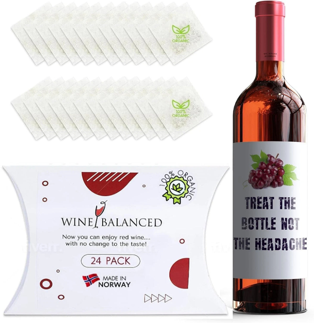 Wine Balanced Norway's Secret Filter | Triple Award-Winner | No 24 Pack