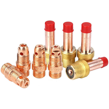 Zinger 53pcs TIG Welding Torch Stubby Gas Lens #10 Glass 53PCS, Multicolor