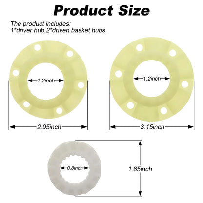 280145 W10820039 Washer Hub Kit Replacement Part Compatible for 1 inches