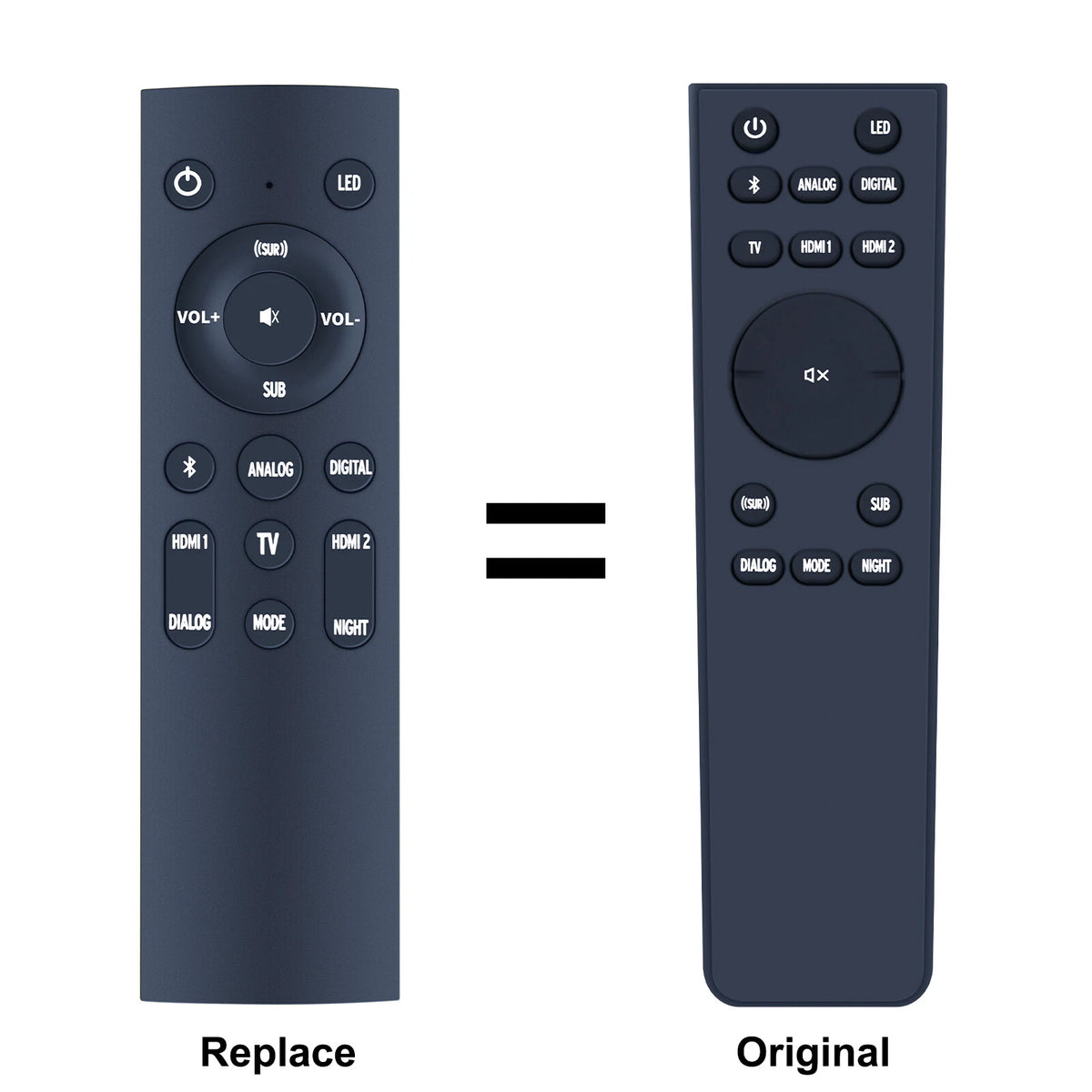 Replacement Remote Control For Klipsch Cinema 600 3.1 Soundbar CINEMA600 -Black