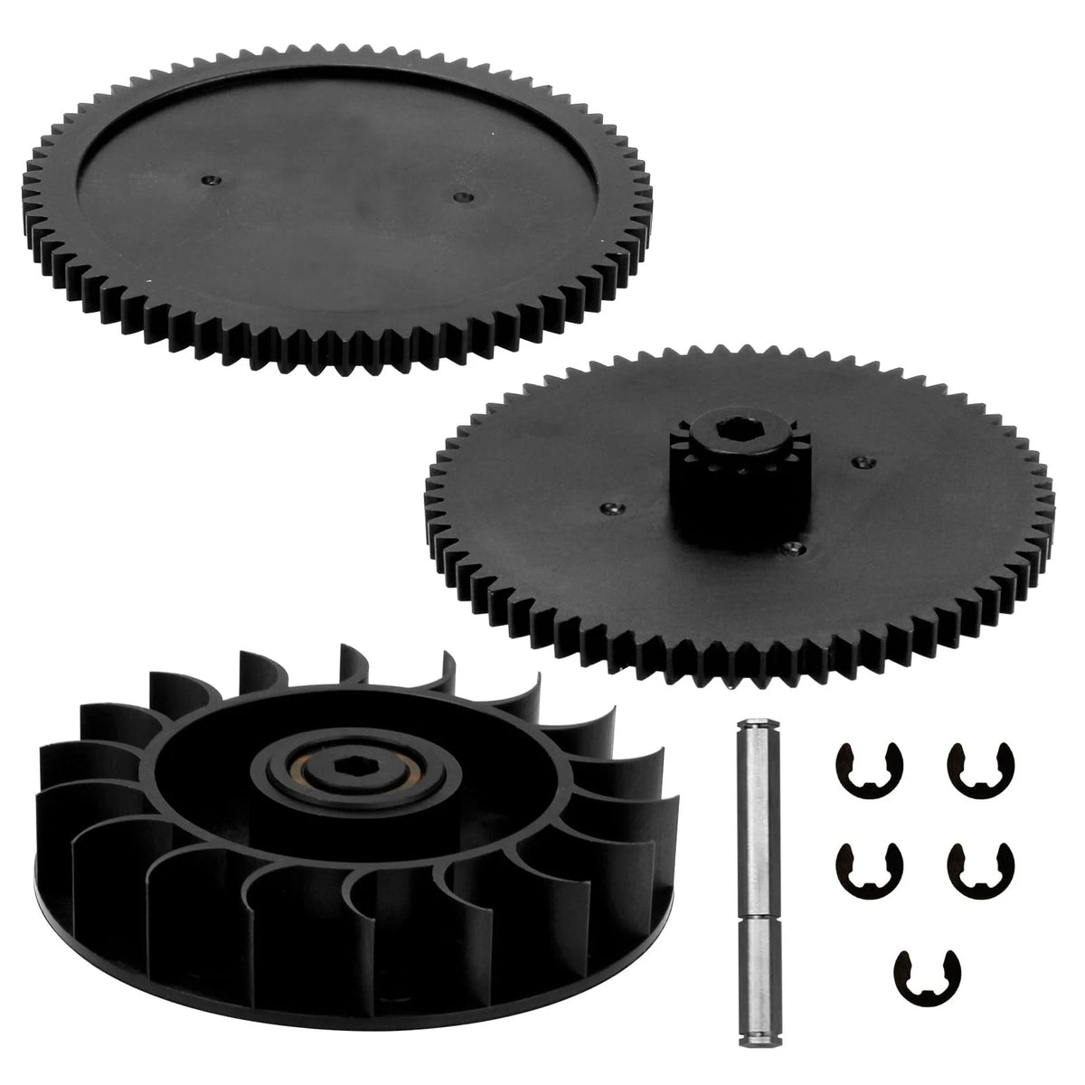 9-100-1132 Drive Train Gear Kit with Turbine Bearing for Polaris 360/380 Black