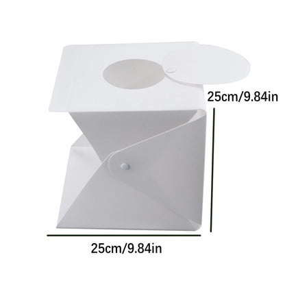 9" White Portable Small LED Photography Studio Soft Box Studio Take Pictures