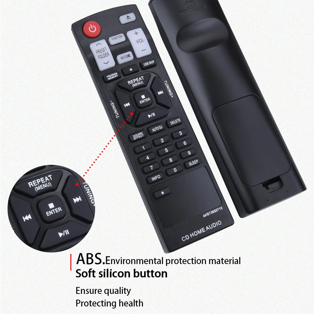 AKB73655710 Remote Control For LG Mini Hi-Fi System CM4430 CM4530 CMS4530F
