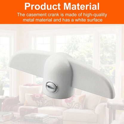 VIDABTE T Handle Crank for Andersen Casement Windows, 3/8 in White
