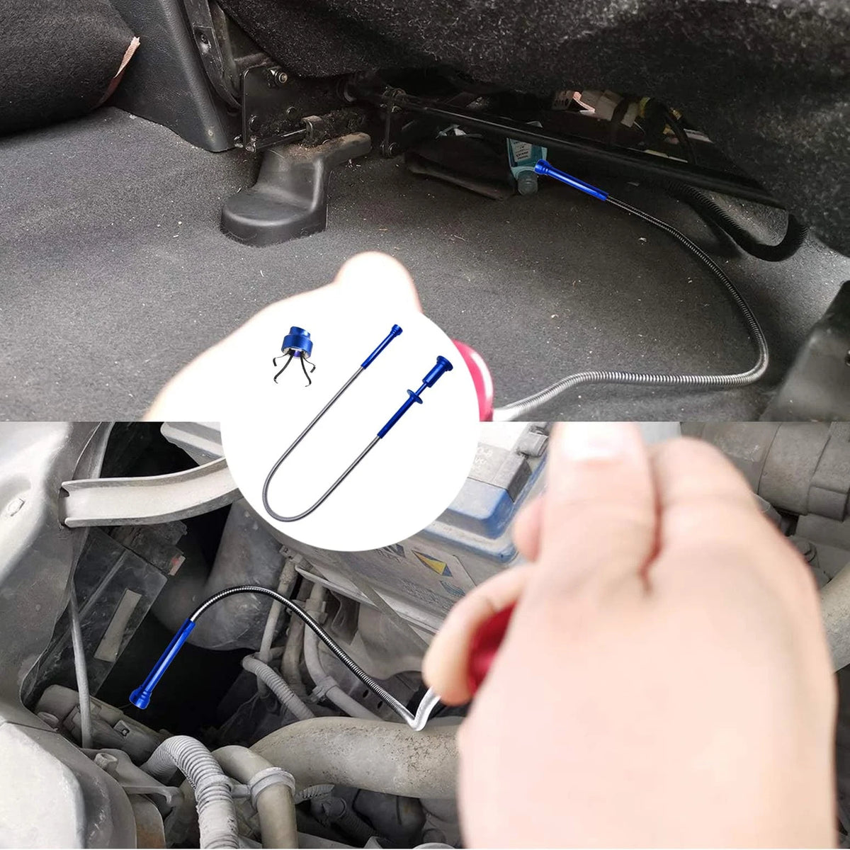 LYINGUO Portable Automotive Tool Set, 27PCS Blue