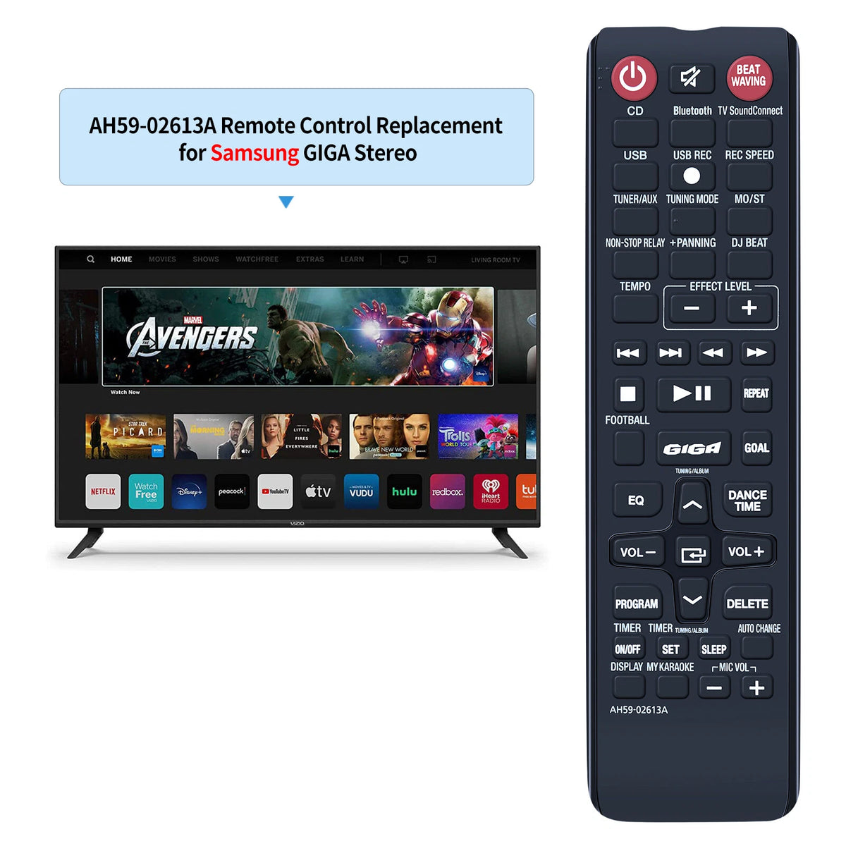 AH59-02613A Remote Control For Samsung Giga Stereo MX-HS7000 MX-HS8000