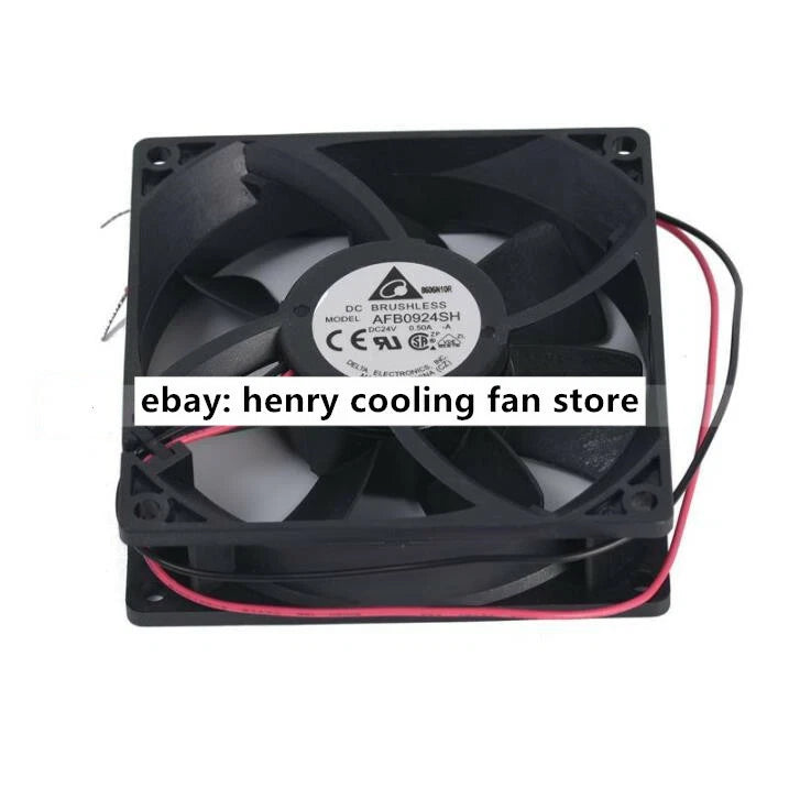 Delta Fan AFB0924SH Axial Fan DC 24V 0.50A 92*92*25mm 2-wires Server Cooling Fan