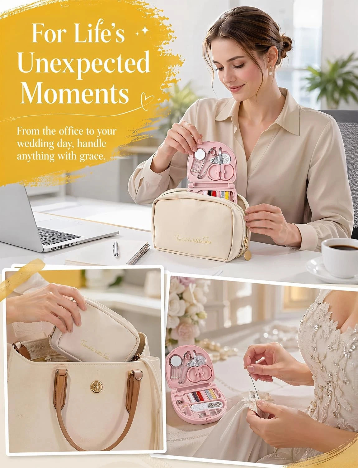 Wedding Emergency Kit for Bride,62PCS Day Essentials colorful