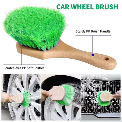 Stemni Car Wash Kit, 62'' Brush with Long Handle, 62 inches, Green