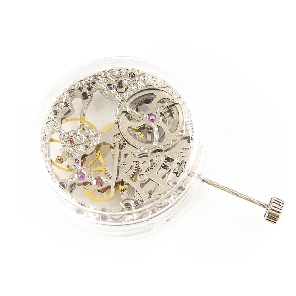 17 Jewels Hollow Manual Mechanical Watch Movement Small Seconds @ 6 For ETA 6498