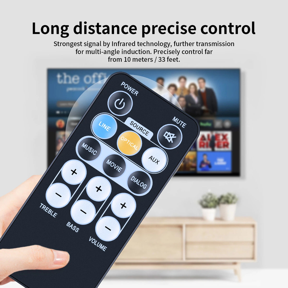 Remote Control For iLive IT153B Bluetooth Sound Bar Home Theater System