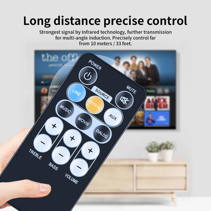 Remote Control For iLive IT153B Bluetooth Sound Bar Home Theater System