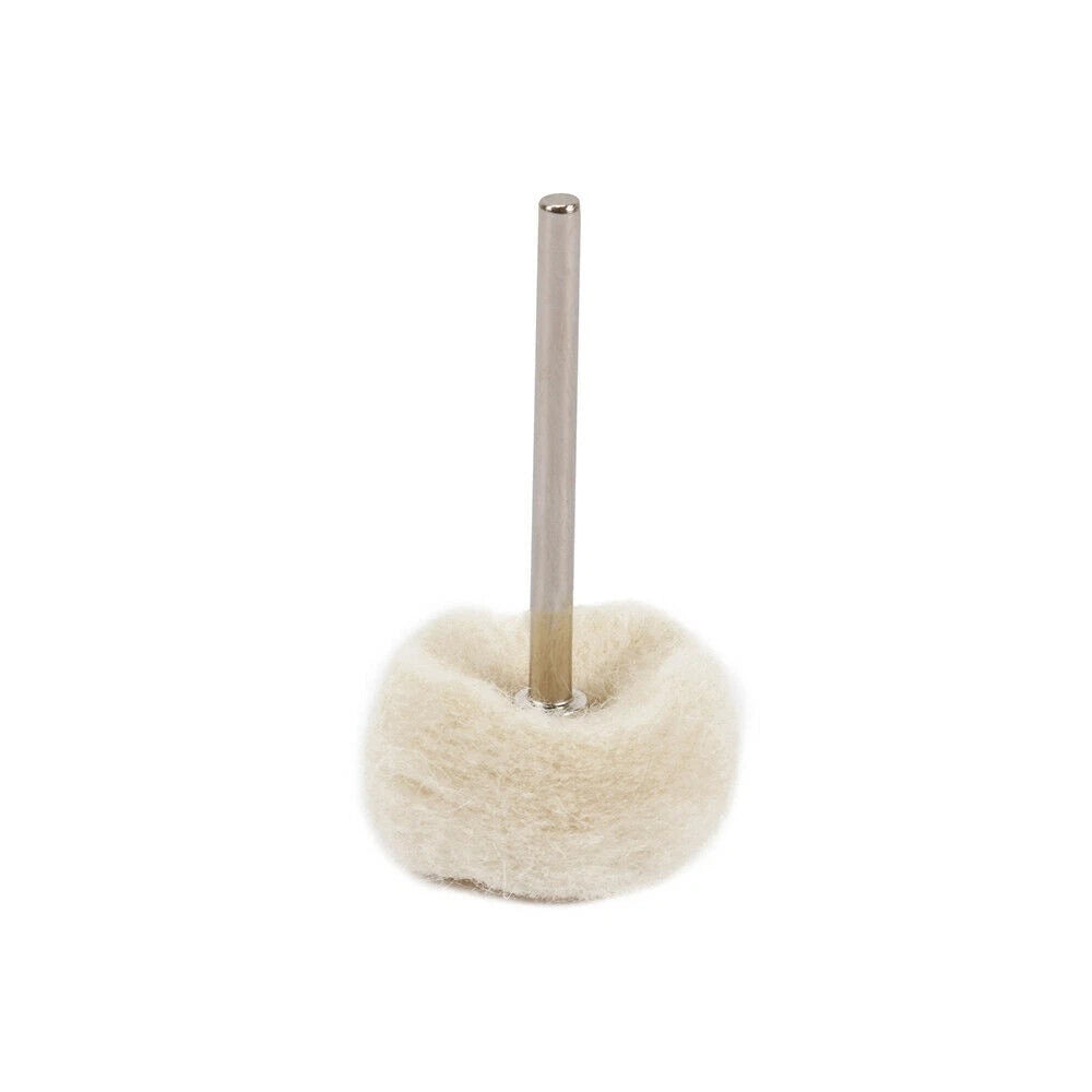 10Pcs Fine Wool 1/8" Shank Soft Polishing Brush Buffing Wheel  Rotary Tool qq