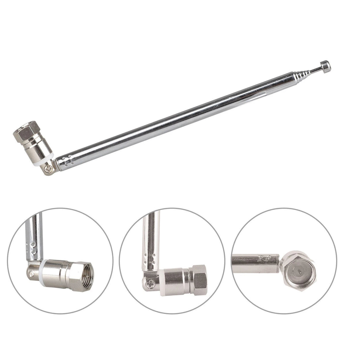 75ohm F Type FM Radio Antenna Aerial 3.5mm Adapter Connector For Bose Wave Radio