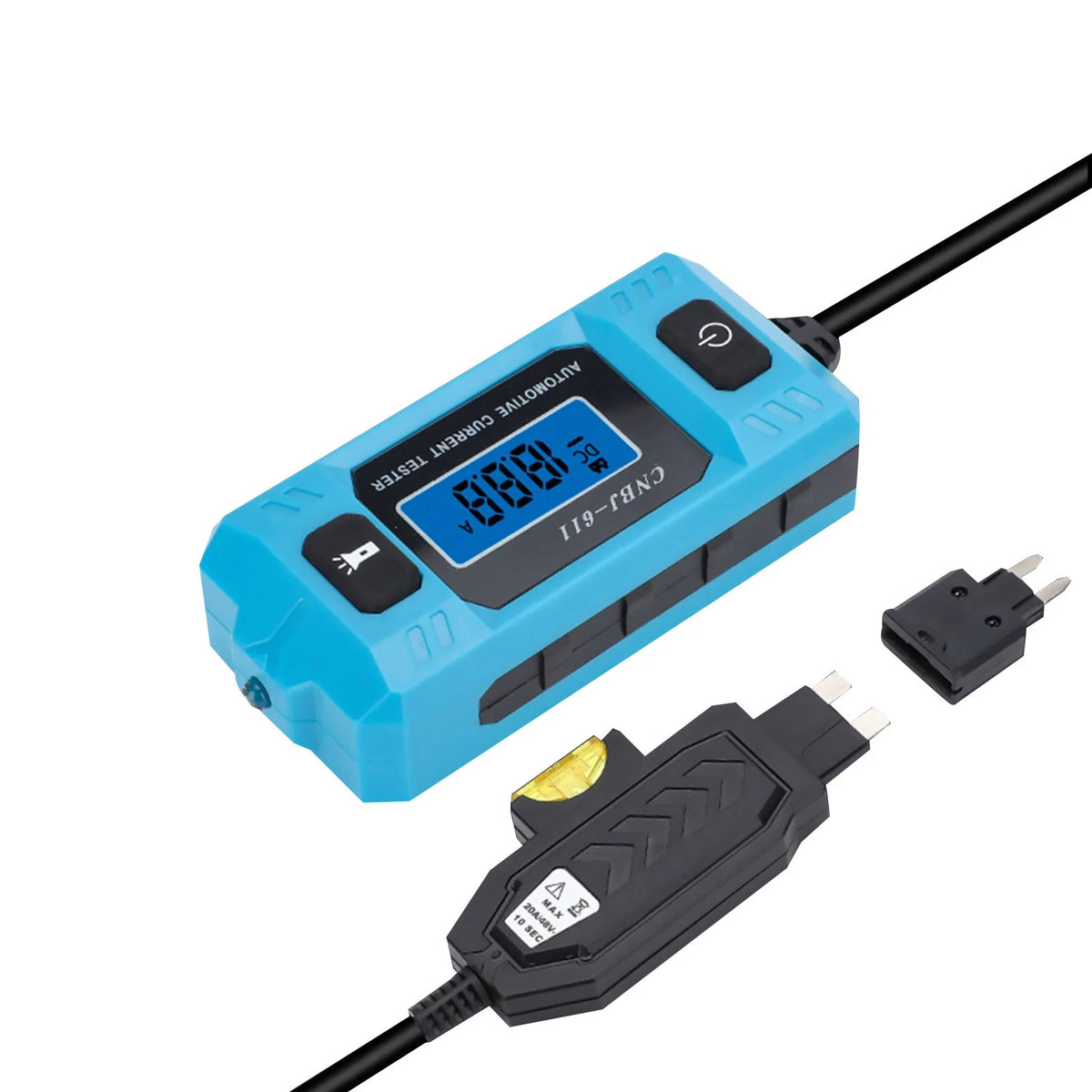 Portable Automotive Current Detector 0.01A-19.99A Meter with LED Display Screen