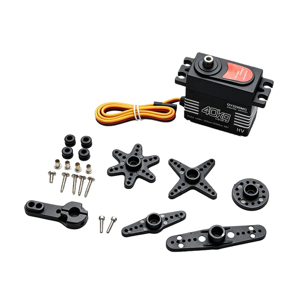 25T Arm High Torque 40kg Metal Steering Gear Digital Servo For 1/8 1/10 RC Car