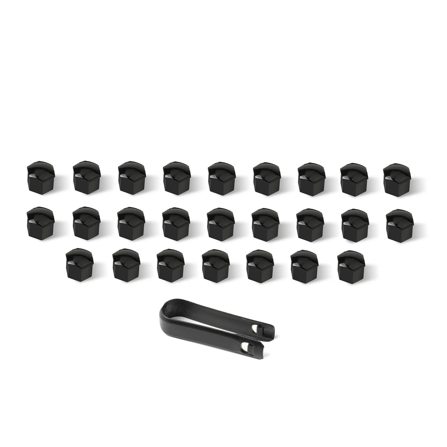 For Tesla Cybertruck Lug Nut Covers & Center Caps (24 Lugs + 4 Caps ) - Glossy