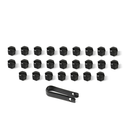 For Tesla Cybertruck Lug Nut Covers & Center Caps (24 Lugs + 4 Caps ) - Glossy