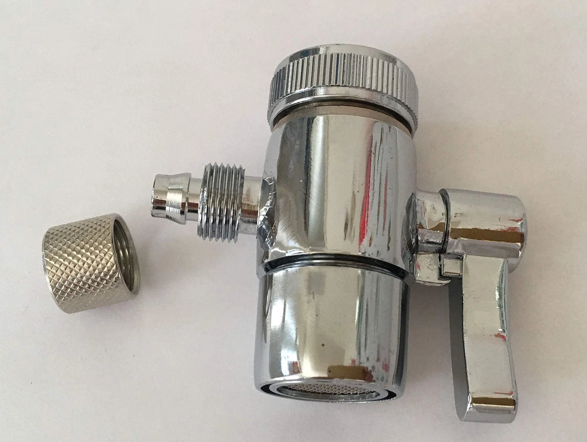 Malida Countertop filter to 3/8 inch O.D. Tubing Faucet 3/8" Tube, White