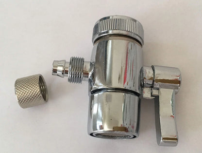 Malida Countertop filter to 3/8 inch O.D. Tubing Faucet 3/8" Tube, White