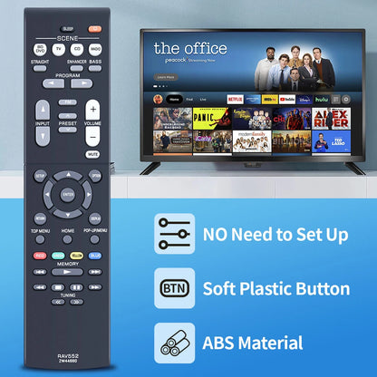 RAV552 Remote Control For Yamaha AV Receiver RX-V385 HTR-3072 RX-V381 HTR-3069