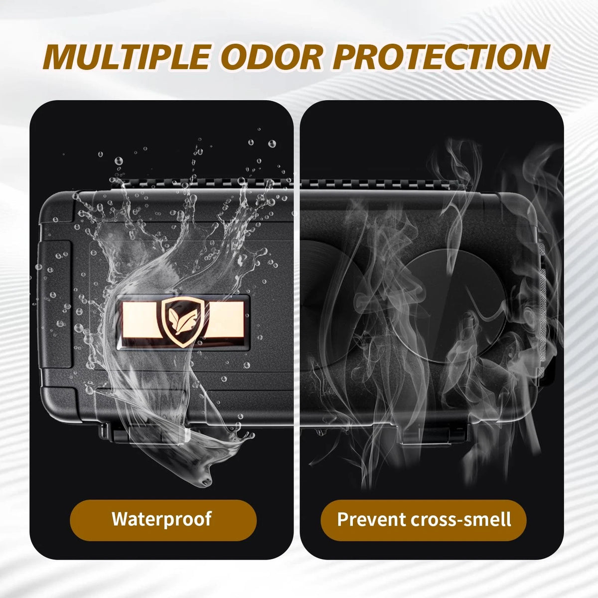 Anverion Smell Proof Bag, Odor & Odorless Grind Included, Black-02