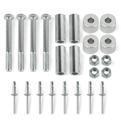 For Peterbilt 379 Lower Roller Bracket Bundle with Rollers & Hardware Both Sides