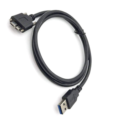 Durable USB 3.0 Male to Micro B Male Industrial Camera Cable Cord With Screws