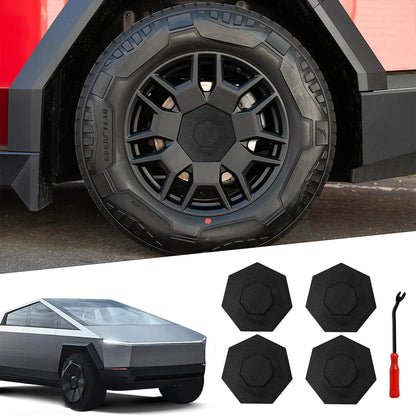 For Tesla Cybertruck Wheel Hub Cover Center Caps, 2023-2024 4PCS