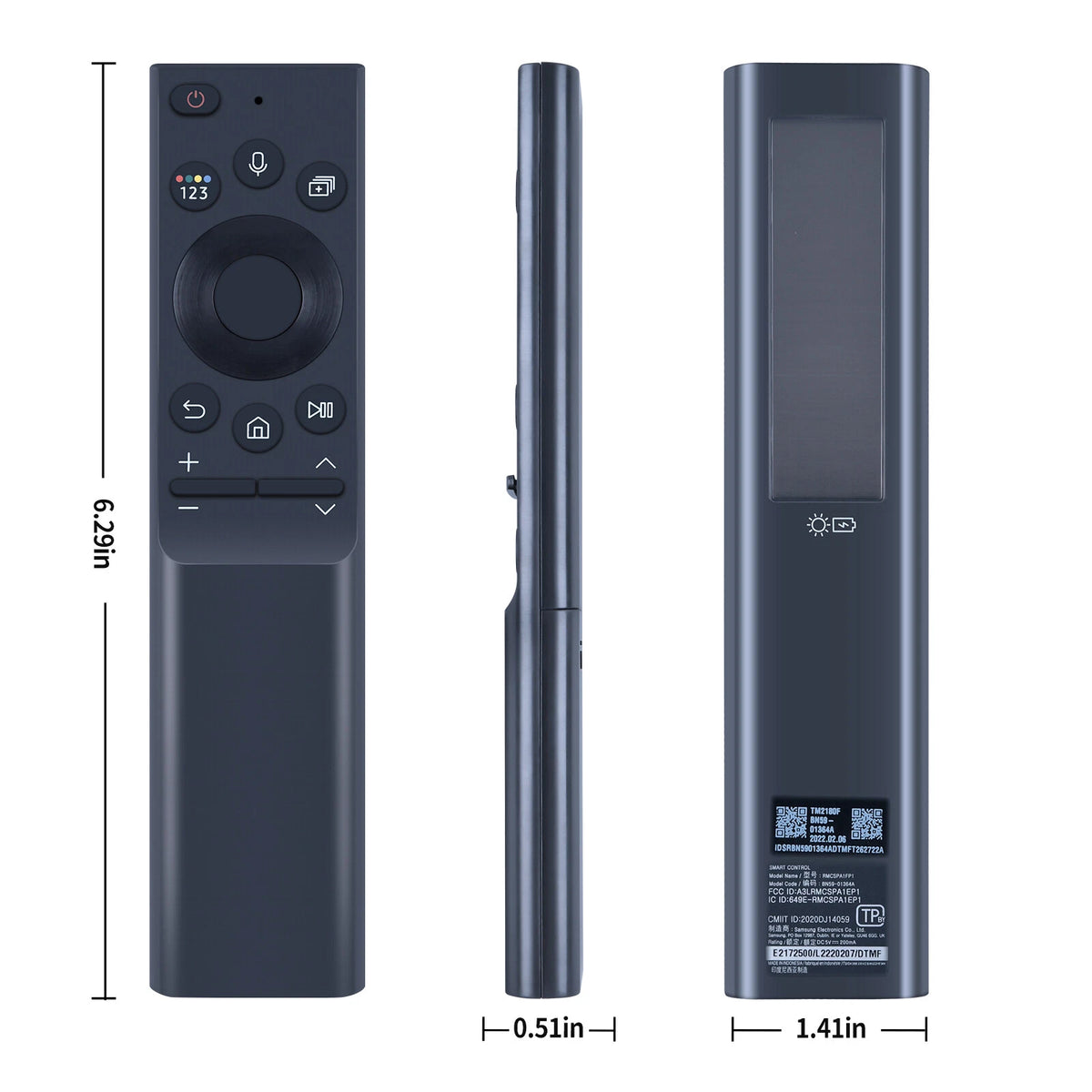 BN59-01364A For Samsung Smart TV Rechargeable Solar Power Remote Control
